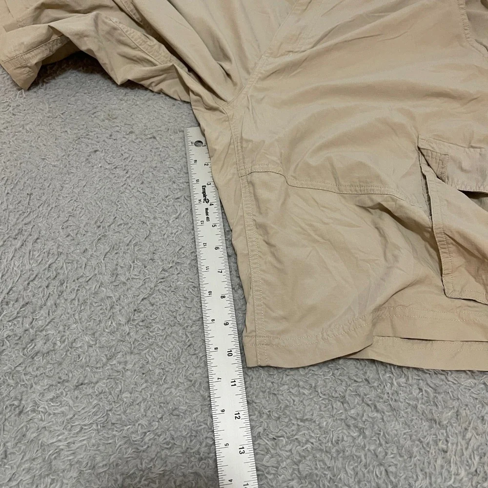 Columbia Omni-Shade Mens Cargo Shorts 36 Tan Khaki Hiking Fishing Regular Fit